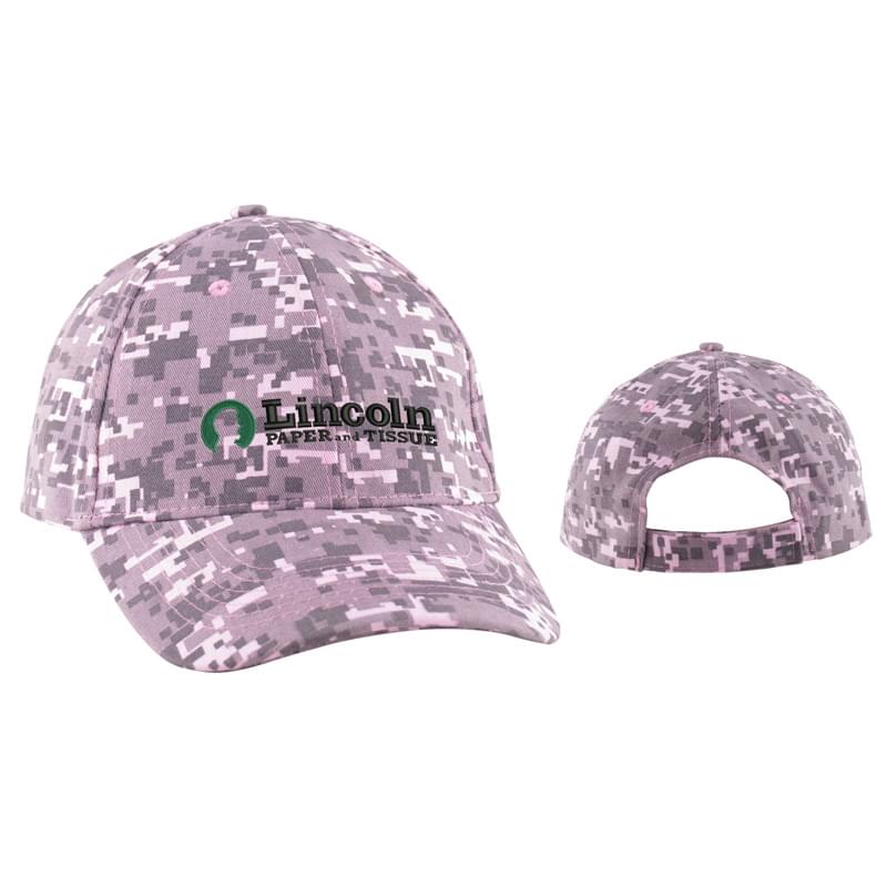 Digital Camo Structured Baseball Cap (6 Panel)