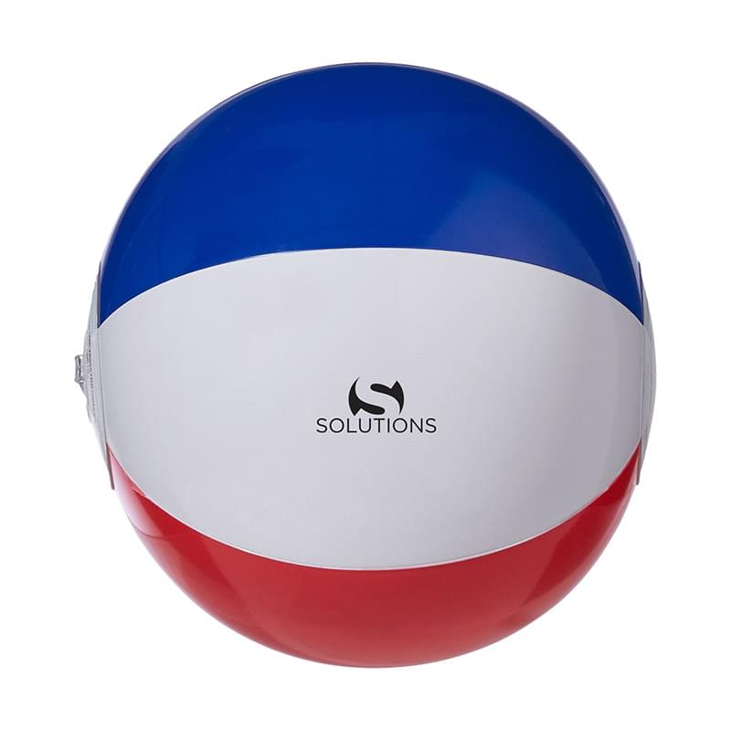 Prime Line 10" Patriotic Red, White And Blue Beach Ball