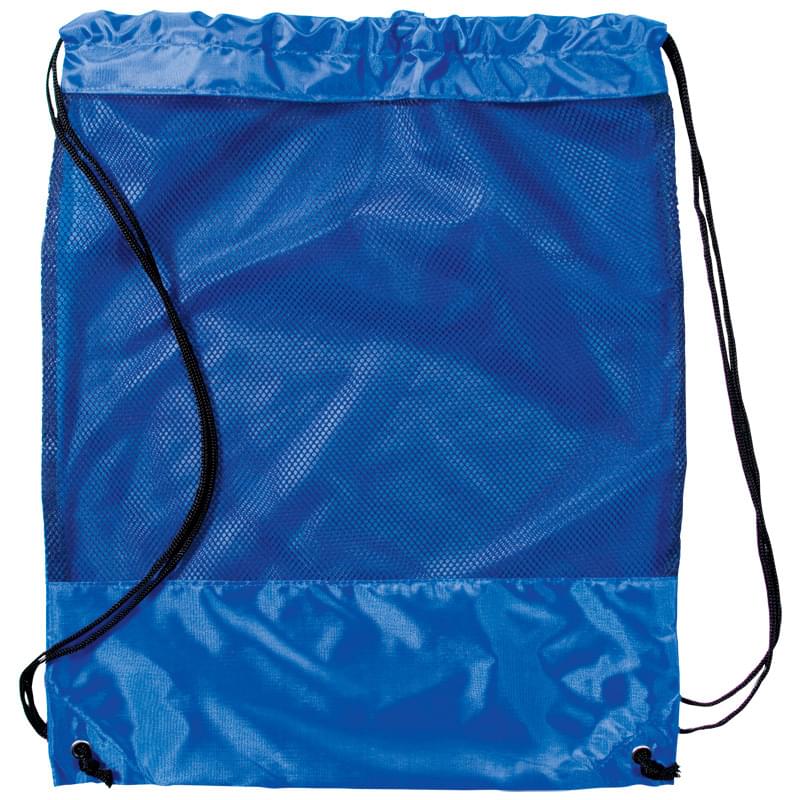 Mesh Panel Drawstring Backpack 5