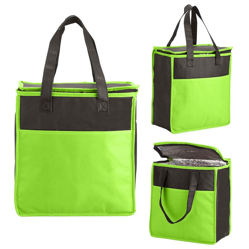 Bicolored Insulated Flat Top Tote 6