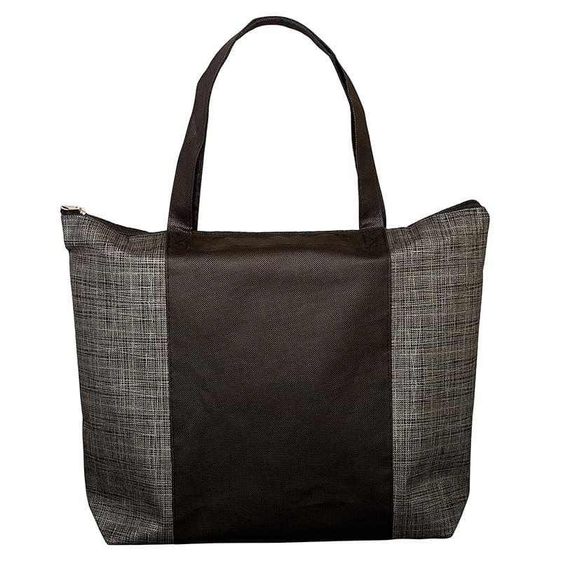 Tonal Non-Woven Zipper Trade Show Tote Bag 2