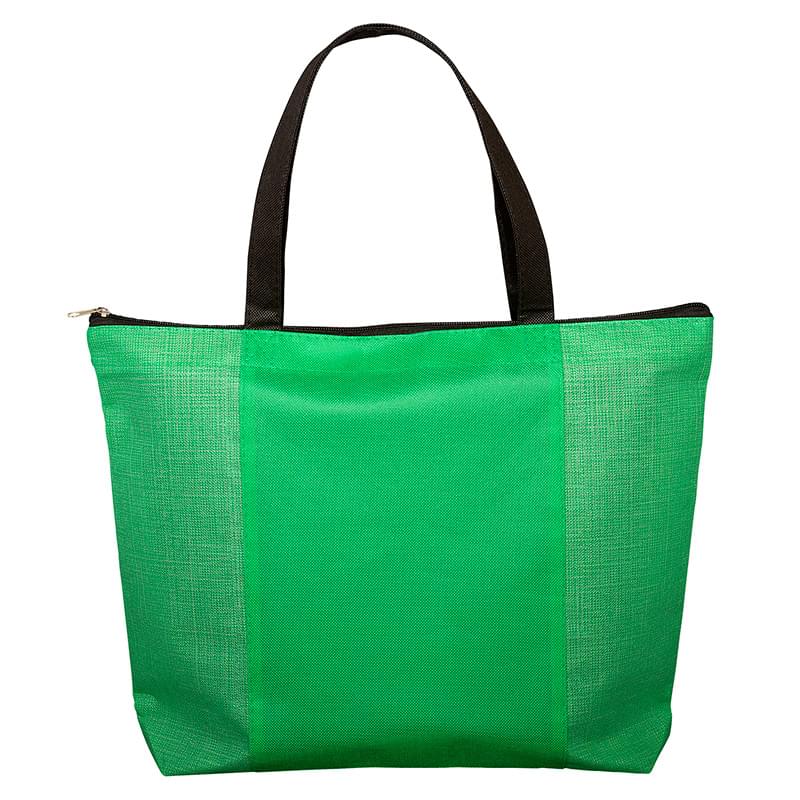 Tonal Non-Woven Zipper Trade Show Tote Bag 3