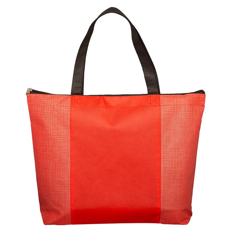 Tonal Non-Woven Zipper Trade Show Tote Bag 5