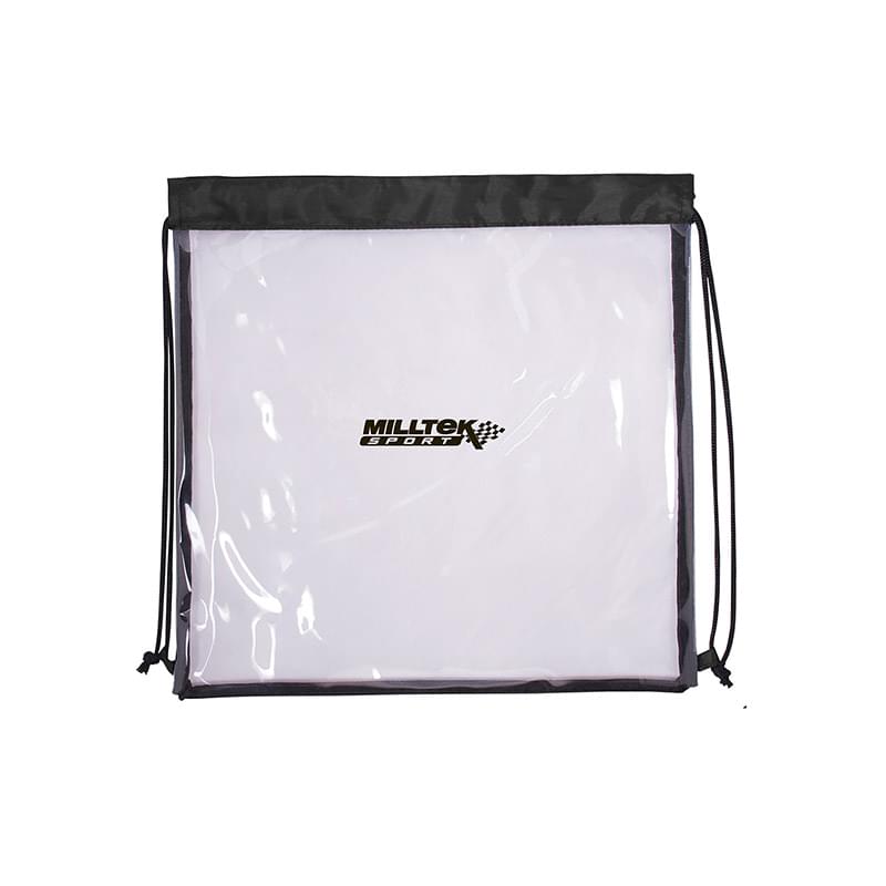 Prime Line All Access Clear Stadium Drawstring Bag