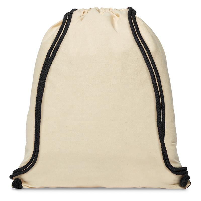 5 oz. Cotton Ridge Accent Corner Drawstring Backpack