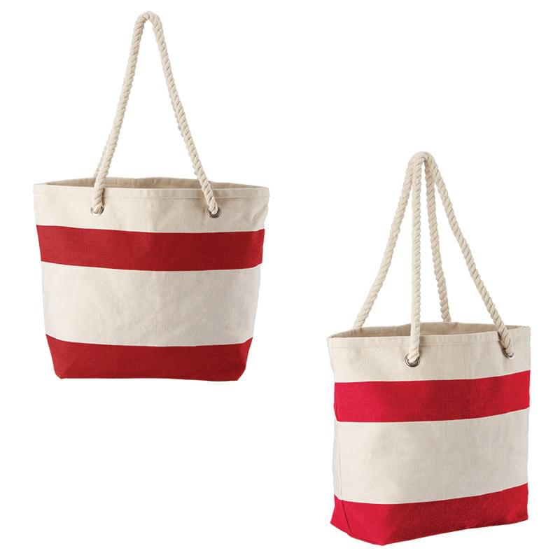 Cotton Resort Tote with Rope Handle, custom tote bag with logo imprint 4