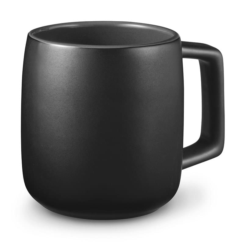 15 oz. Geo Square Handle Ceramic Mug