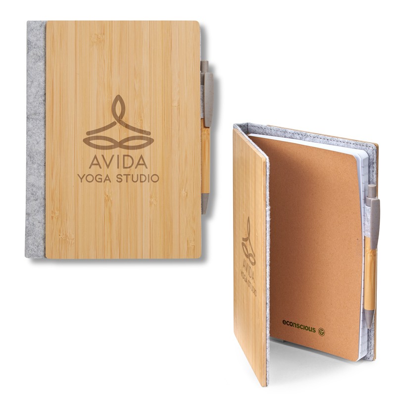 econscious Grove Refillable Bamboo Notebook & Pen