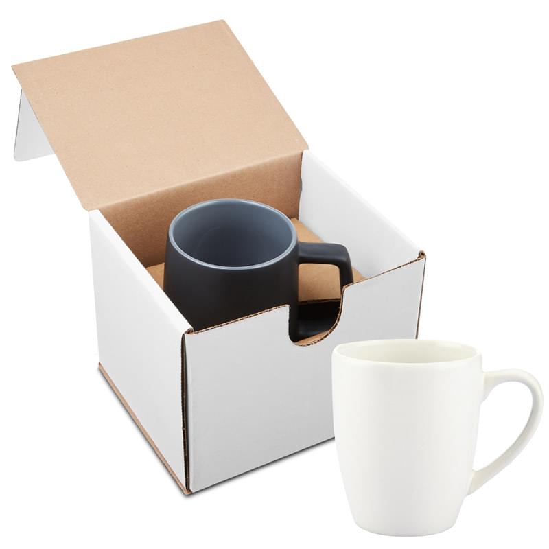 12 oz. Contemporary Challenger Café Ceramic Mug in Individual Mailer