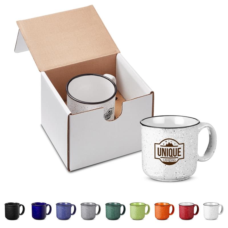 15 oz. Campfire Ceramic Mug in Individual Mailer - Colors