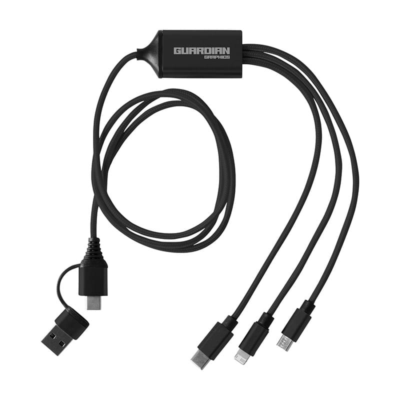 Prime Line 3-in-1 Charging Cable with Dual Input