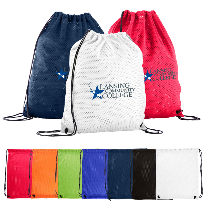 Sports Jersey Mesh Drawstring Backpack