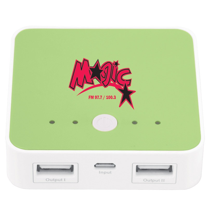 Fashion Square Duo USB Power Bank Charger