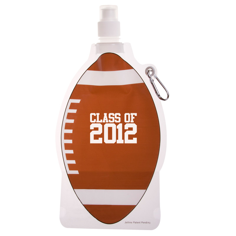 HydroPouch! 22 oz. Football Collapsible Water Bottle - Patented