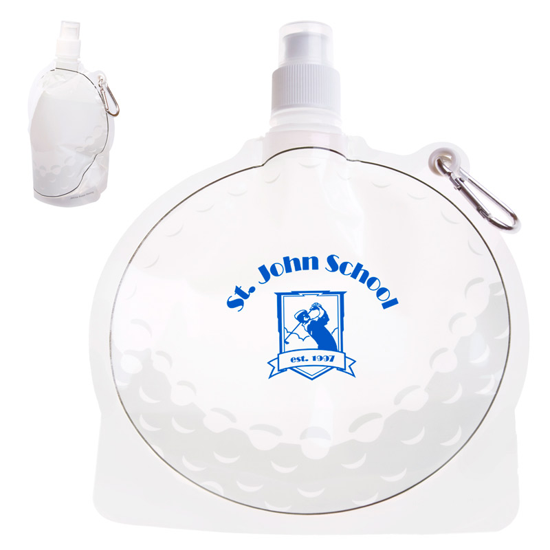 HydroPouch! 24 oz. Golf Ball Collapsible Water Bottle - Patented