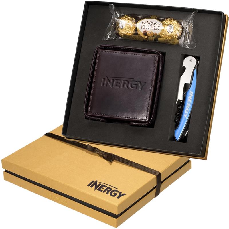 Ferrero Rocher Chocolates, Coasters & Corkscrew Gift Set