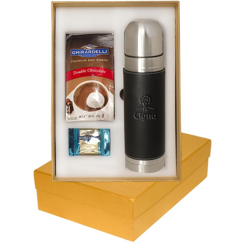 Tuscany Thermos & Ghirardelli Deluxe Gift Set