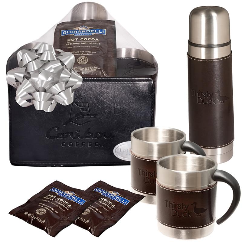 Empire Thermal Bottle & Cups Ghirardelli® Cocoa Set