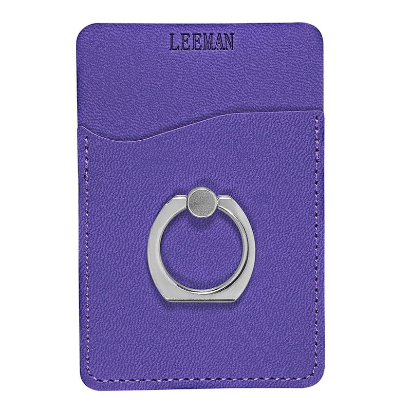 Tuscany�? Cell Phone Card Holder with Metal Ring Stand 2