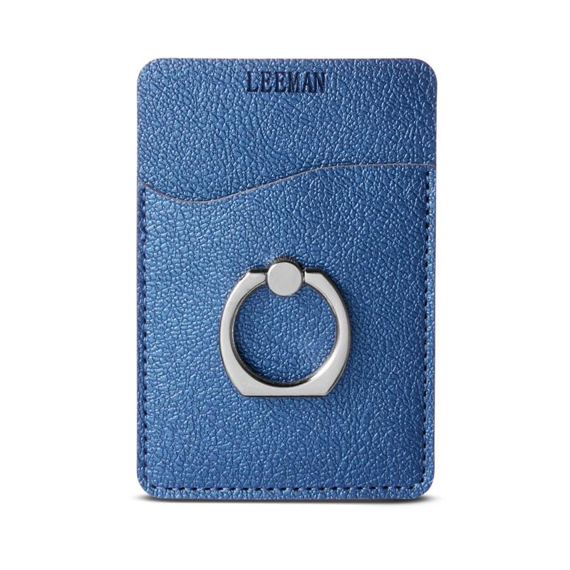 Leeman&trade; Shimmer Card Holder with Metal Ring Phone Stand