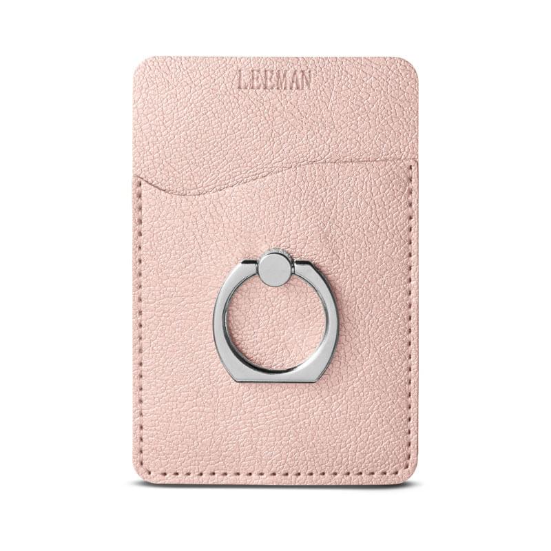 Leeman&trade; Shimmer Card Holder with Metal Ring Phone Stand