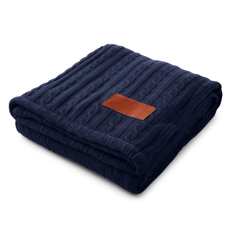 Leeman&trade; Cable Knit Sherpa Throw