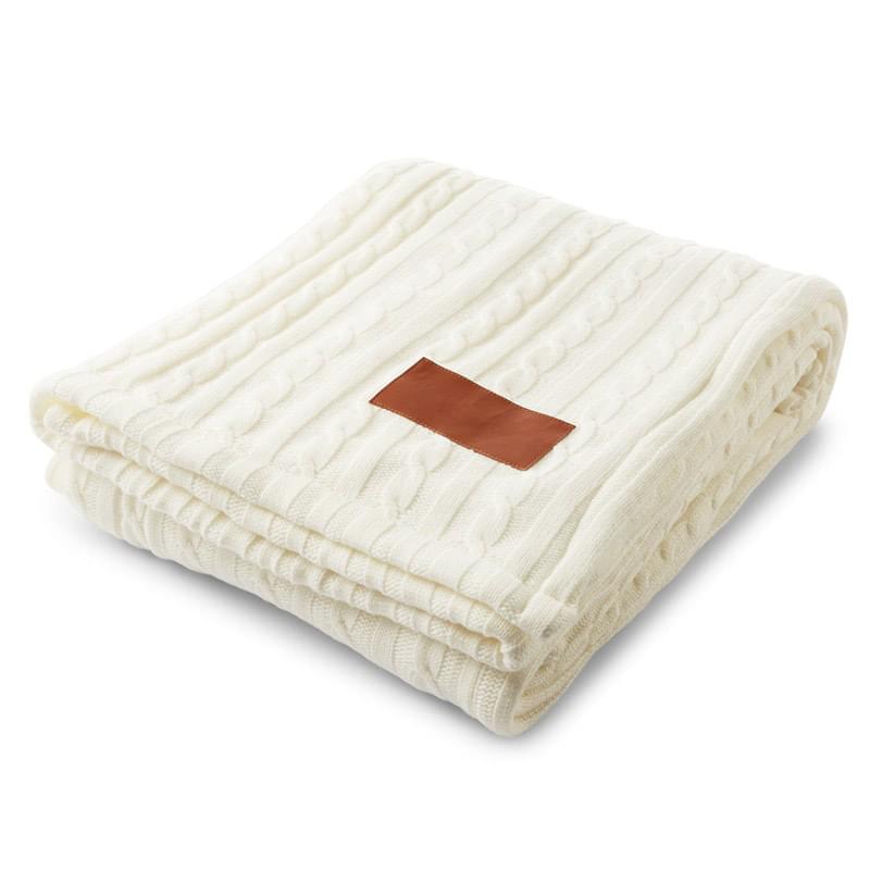 Leeman&trade; Cable Knit Sherpa Throw