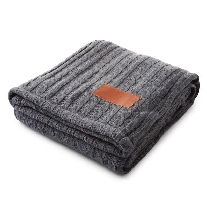 Leeman&trade; Cable Knit Sherpa Throw