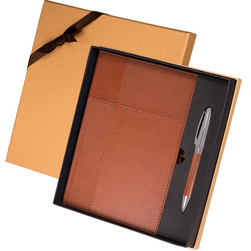Vibrant Dual-Textured Journal & Pen Gift Set 5
