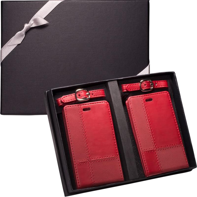 Tuscany&trade; Duo-Textured Luggage Tags Gift Set