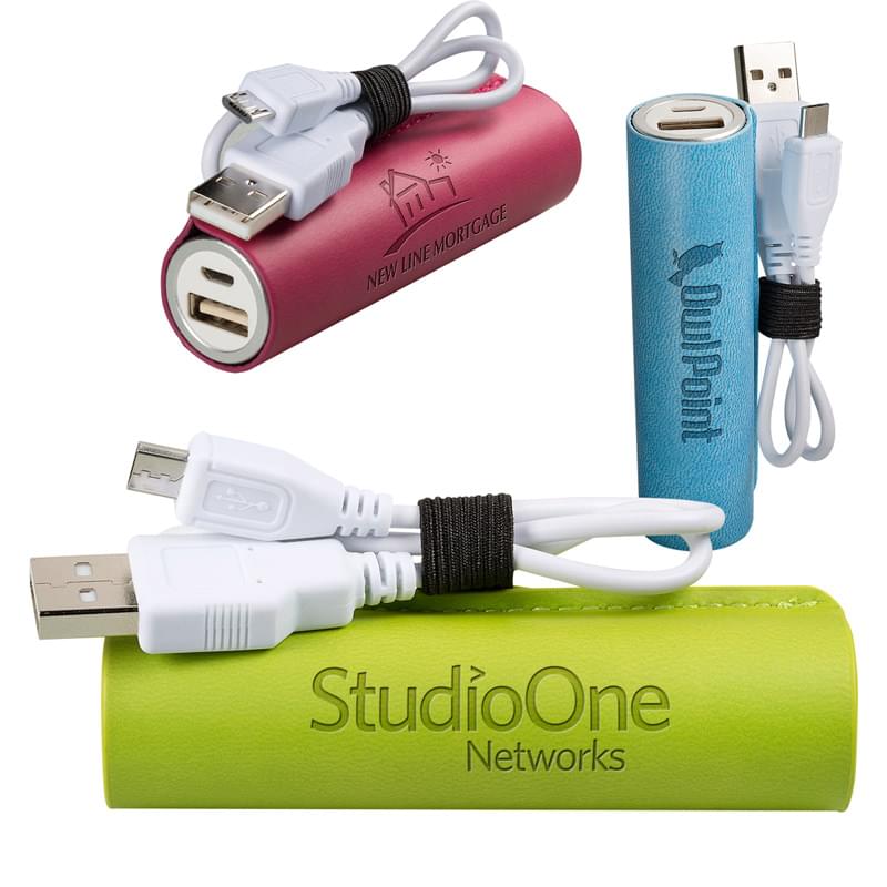 Tuscany&trade; Cylinder Power Bank - UL Certified