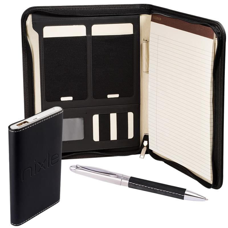 Tuscany Mobile Portfolio Power Bank & Pen Set 3