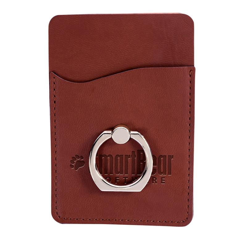 Tuscany&trade; Card Holder with Metal Ring Phone Stand