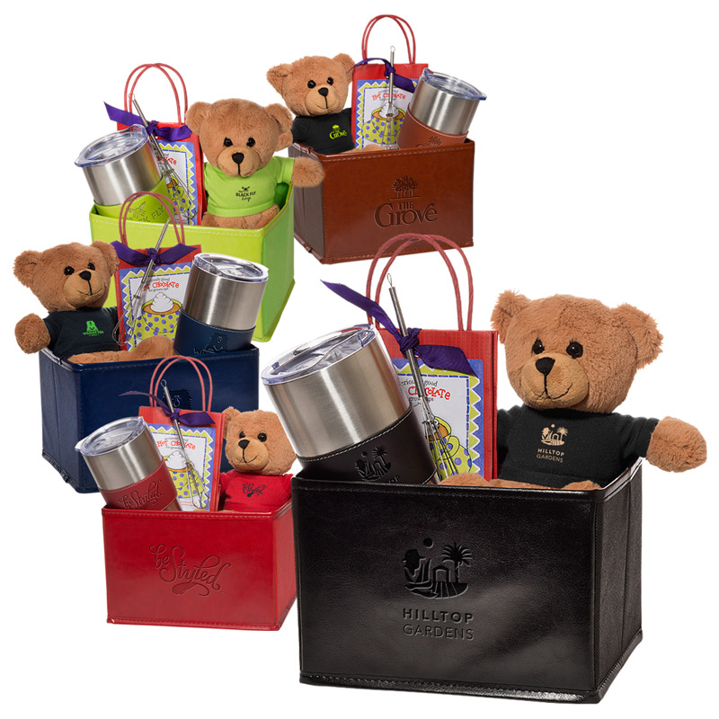 Tuscany&trade; Vacuum Tumbler w/Teddy Bear and Hot Cocoa Gift Set