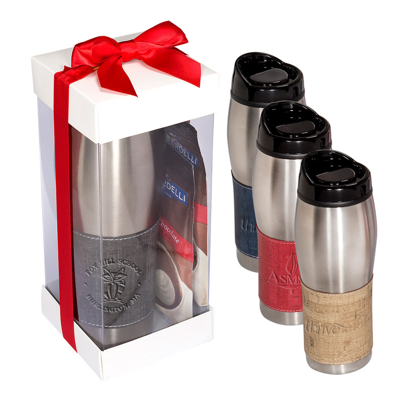 Casablanca&trade; Tumbler & Ghirardelli Hot Chocoa Gift Set