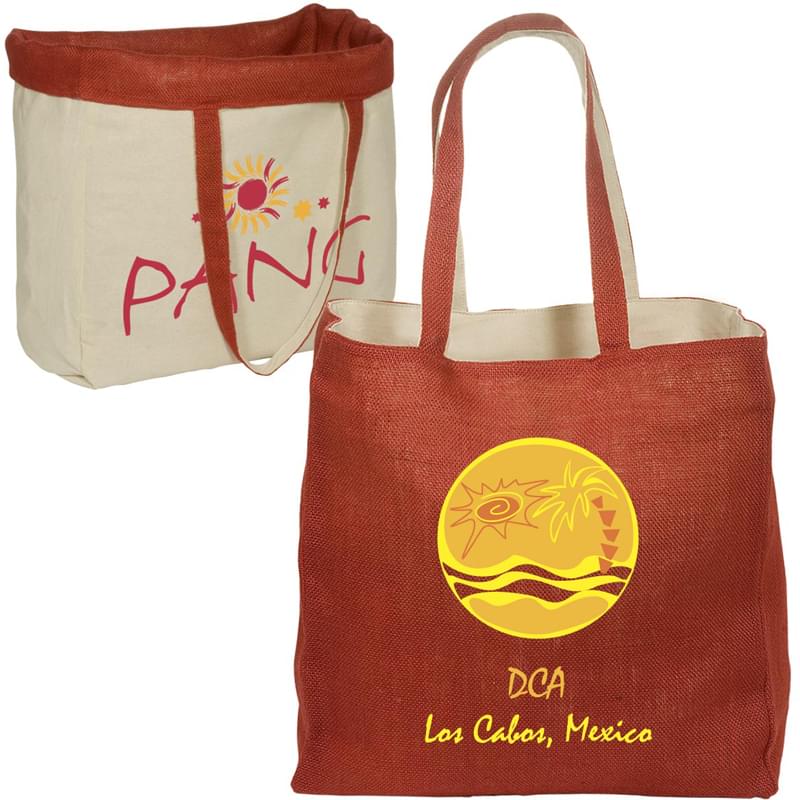 Reversible Jute/Cotton Tote 2