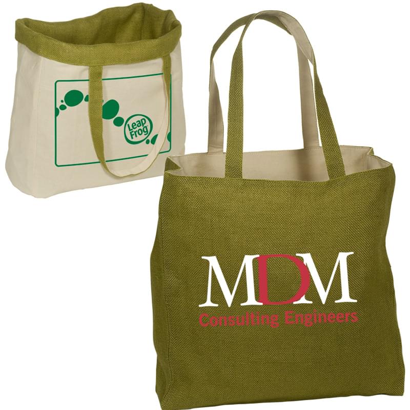 Reversible Jute/Cotton Tote 3