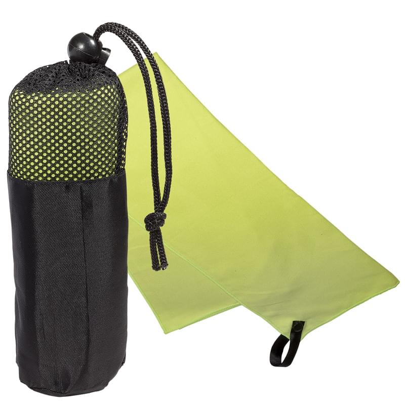 Microfiber Quick Dry & Cooling Towel in Mesh Pouch 