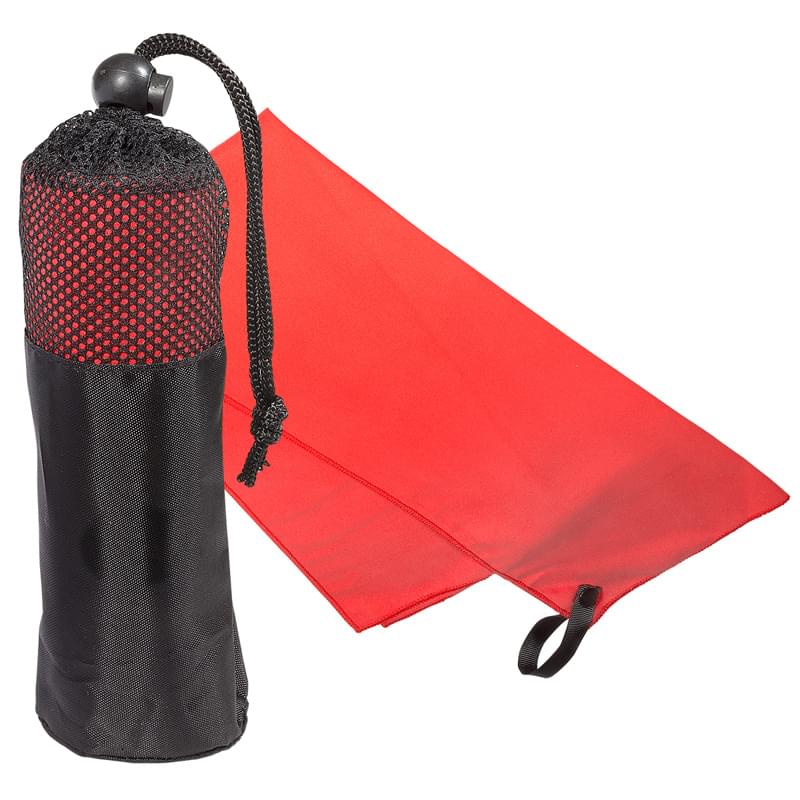 Microfiber Quick Dry & Cooling Towel in Mesh Pouch 