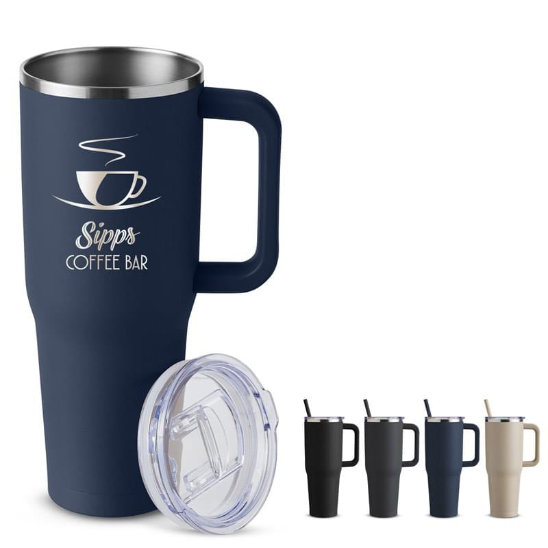 Harriton 40oz Vacuum Insulated Stainless Steel Travel Tumbler