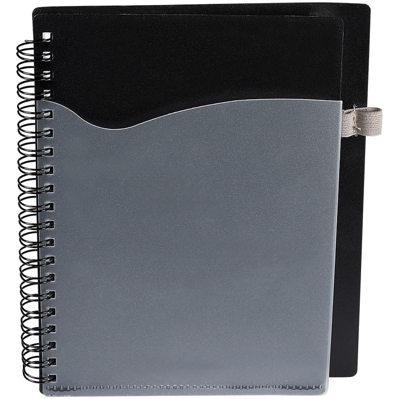Polypro Notebook with Clear Front Pocket 3