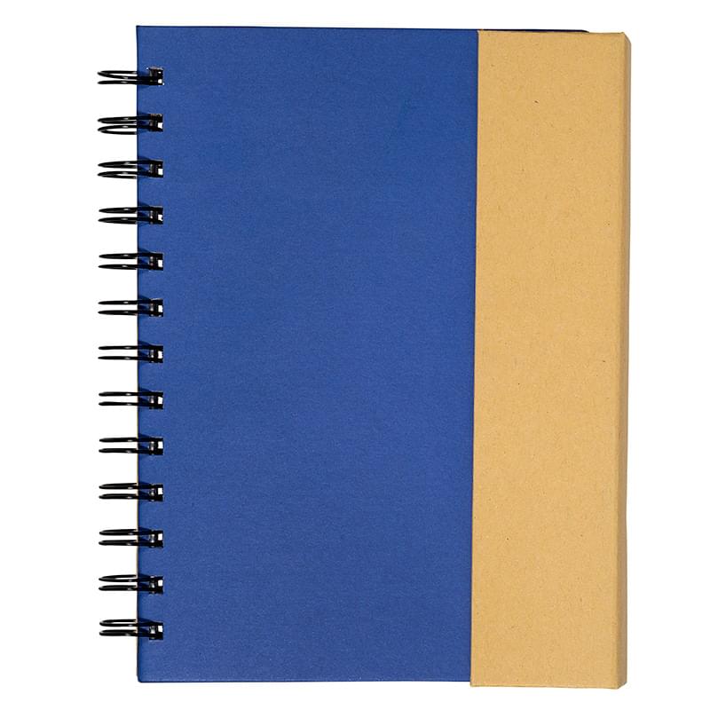 Prime Line Spiral Notebook With Sticky Notes & Pen 5.75" X 7.25"