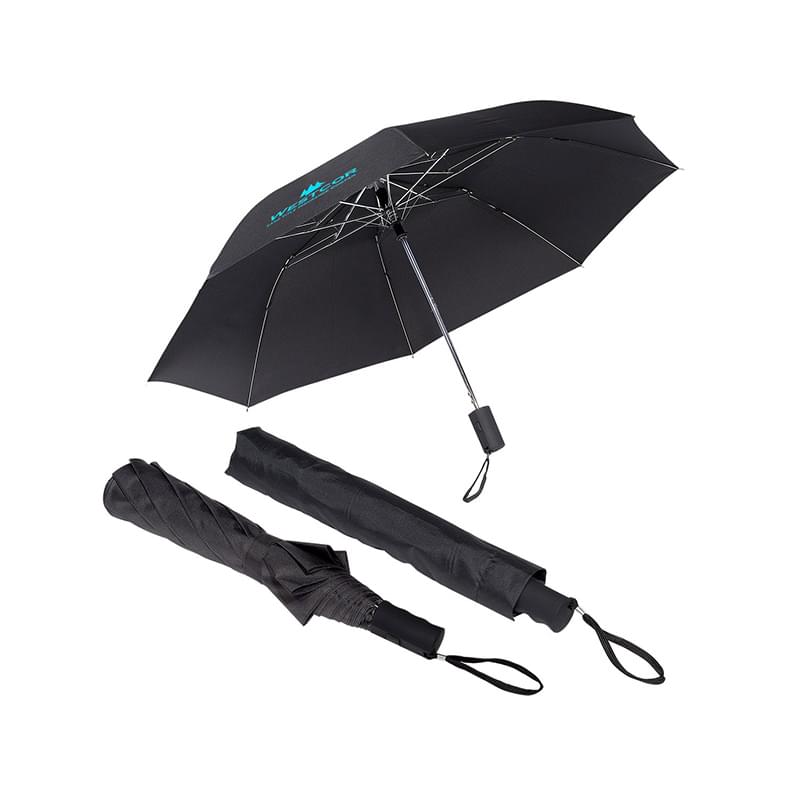 Prime Line 44" Arc Vented Auto Open Folding Umbrella