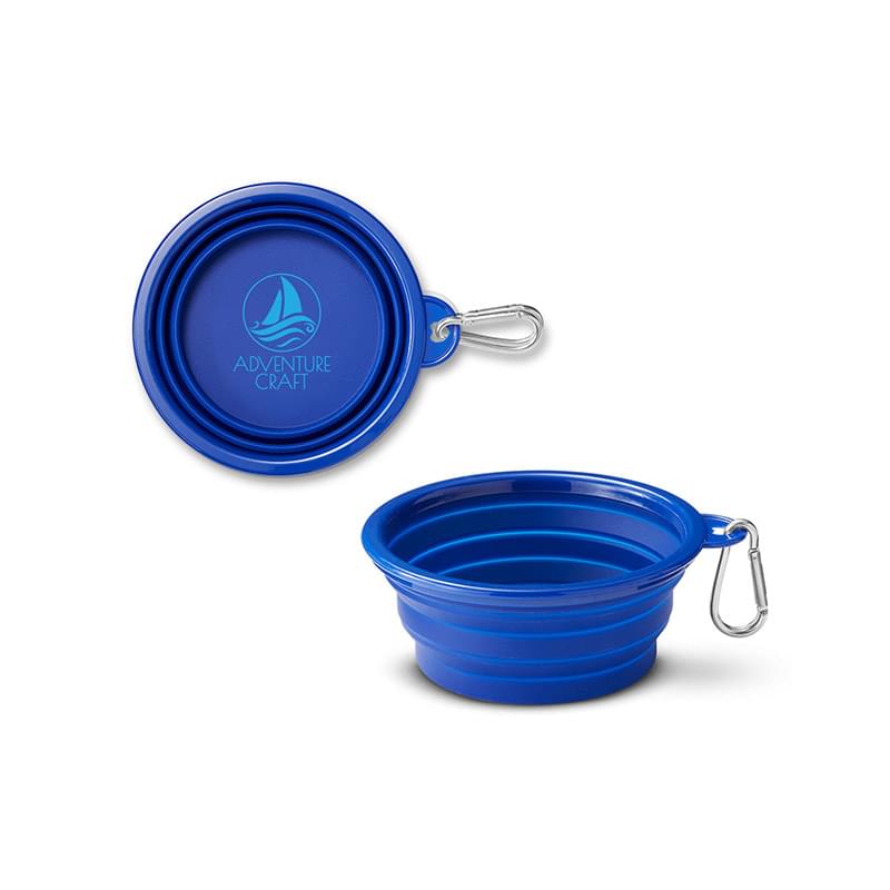 Prime Line Collapsible Pet Bowl With Carabiner