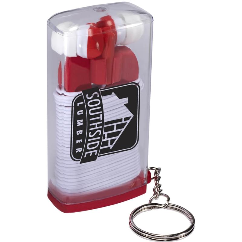 Earbuds in Case with Key Ring