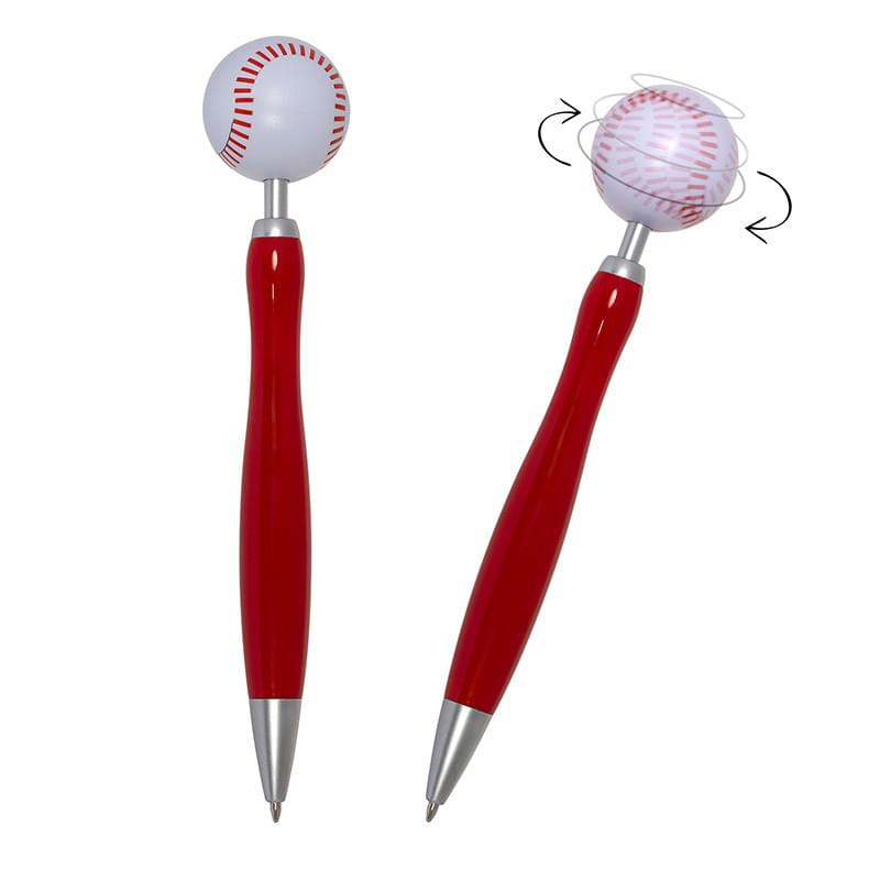 Branded Baseball Spinner Pen