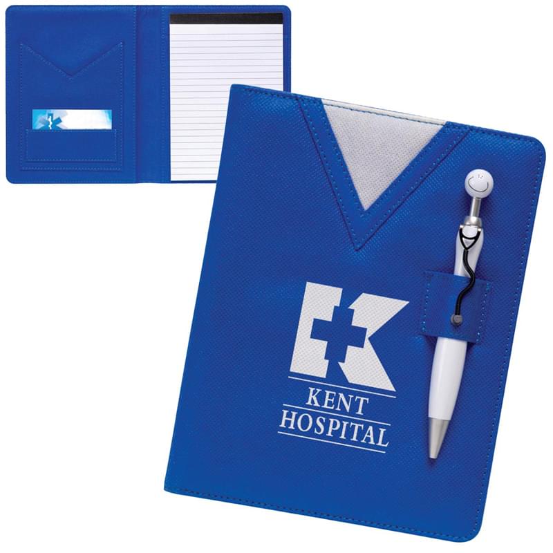 Swanky Scrubs Notebook with Stethoscope Pen