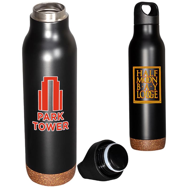 20 Oz. Cork Based Double-Wall Insulated Water Bottle