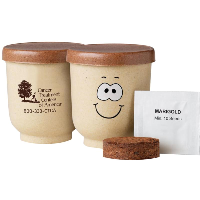 Goofy Group&trade; Grow Pot Eco-Planter with Marigold Seeds