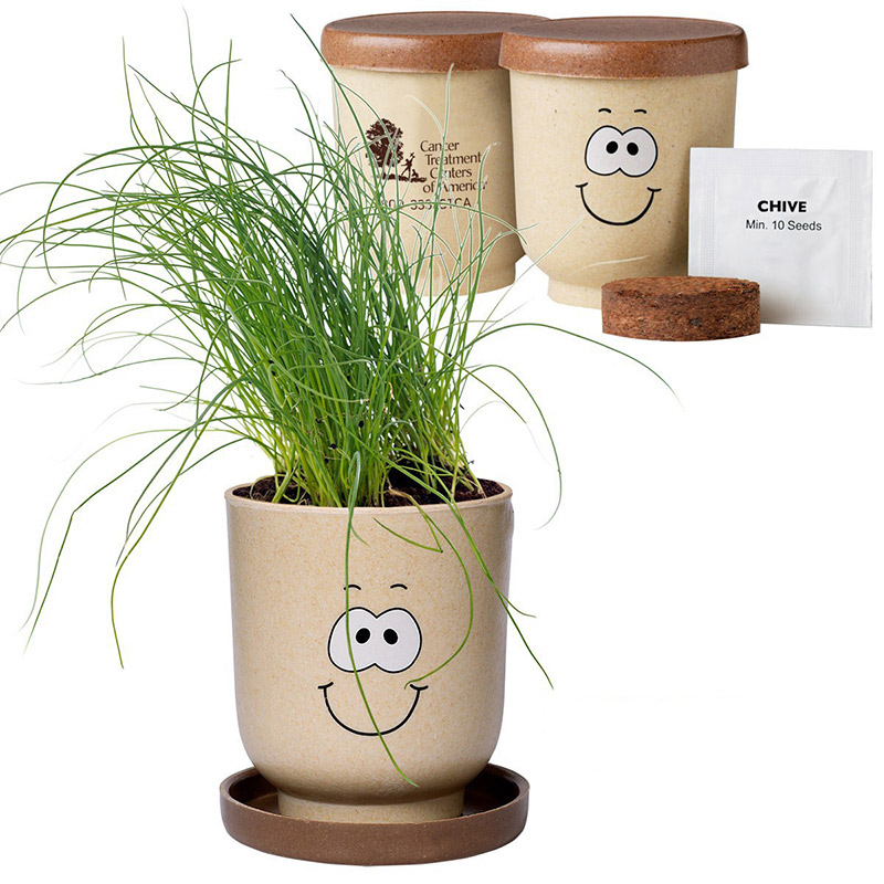 Goofy Group&trade; Grow Pot Eco-Planter with Chive Seeds